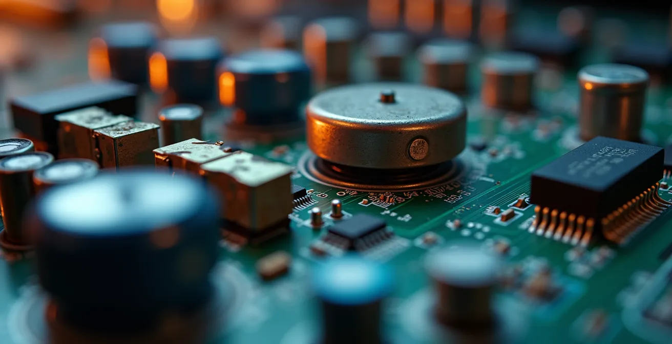 Vue macro de circuits industriels montrant la complexité des systèmes OT