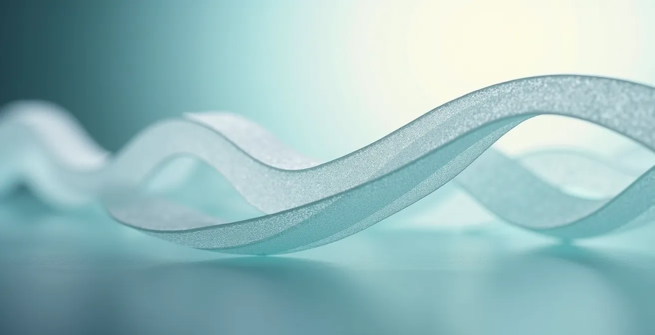 Graphique abstrait montrant le lissage des variations saisonnières sur une année